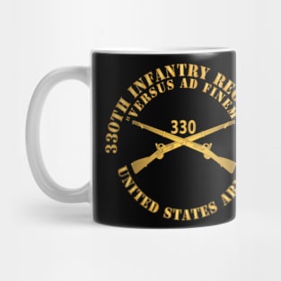 330th Infantry Regiment - Versus Ad Finem w Infantry Br X 300 Mug